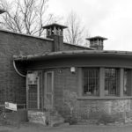 Transformer station with petrol station